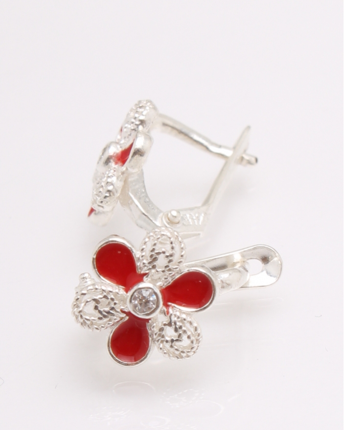 Cercei argint floare pentru copii cod 2-27091, gr1.7