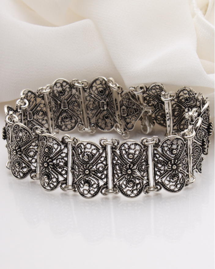 Bratara argint filigran cod 5-39056, gr28.9