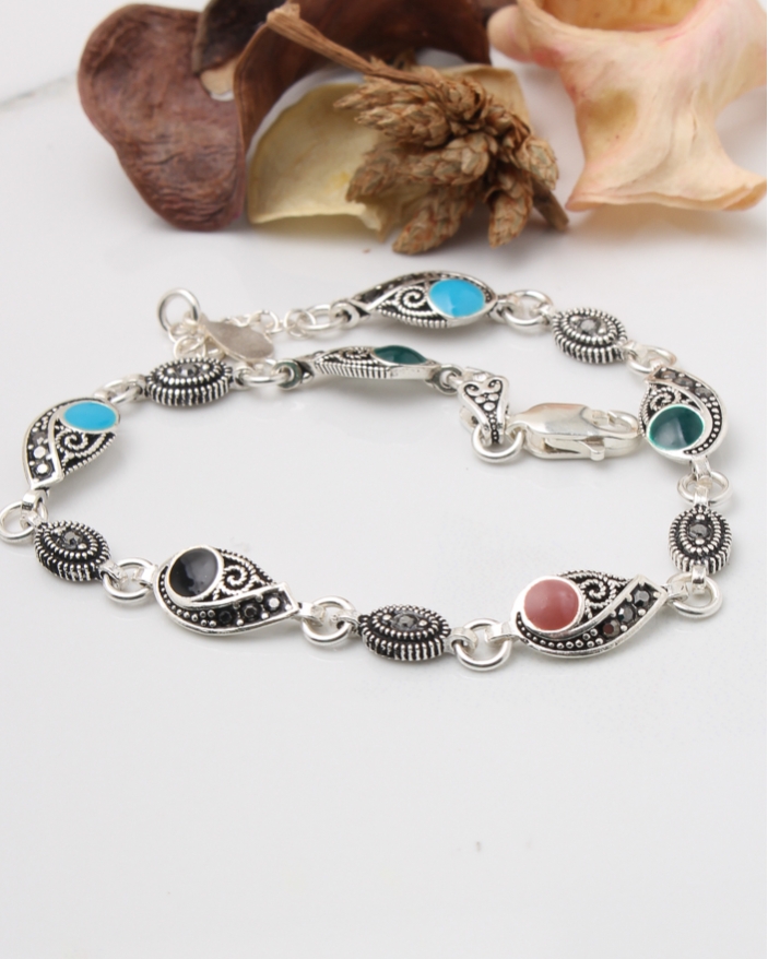 Bratara argint cu marcasite cod 5-43619, gr6.3