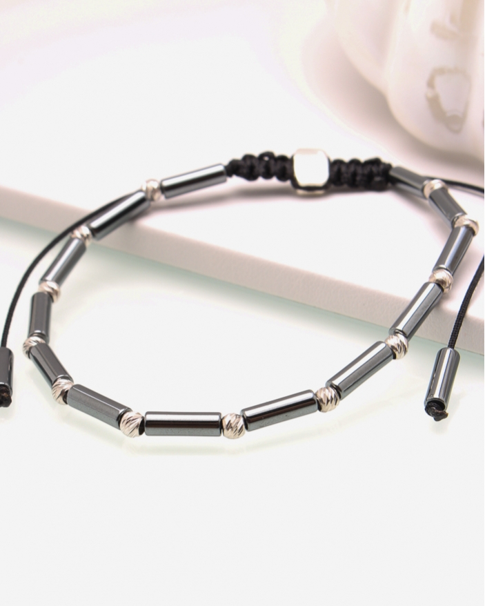 Bratara argint cu hematite cod 5-44482, gr4.7