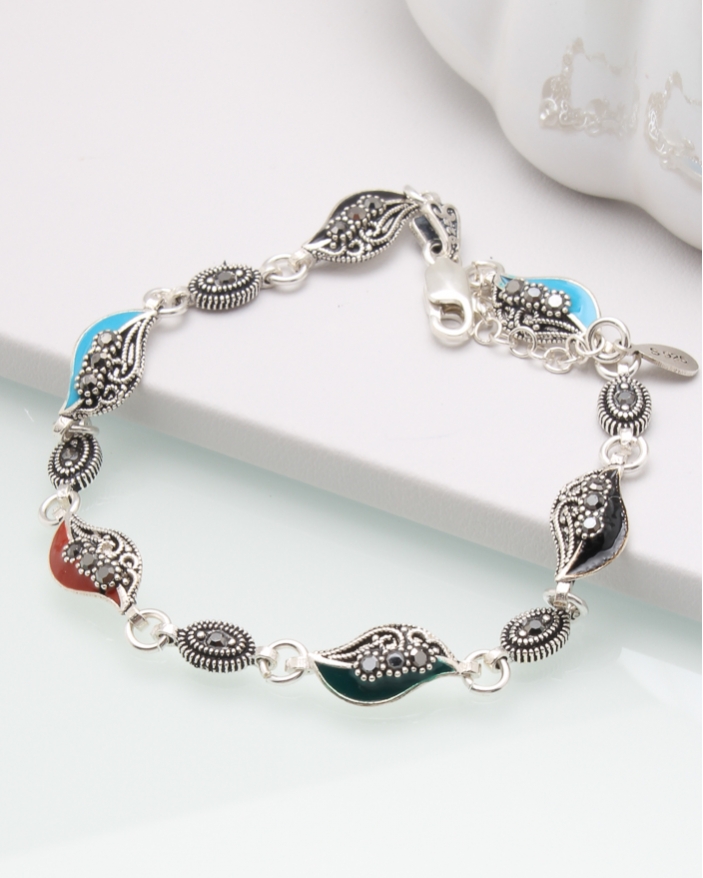 Bratara argint cu marcasite cod 5-44939, gr6.8