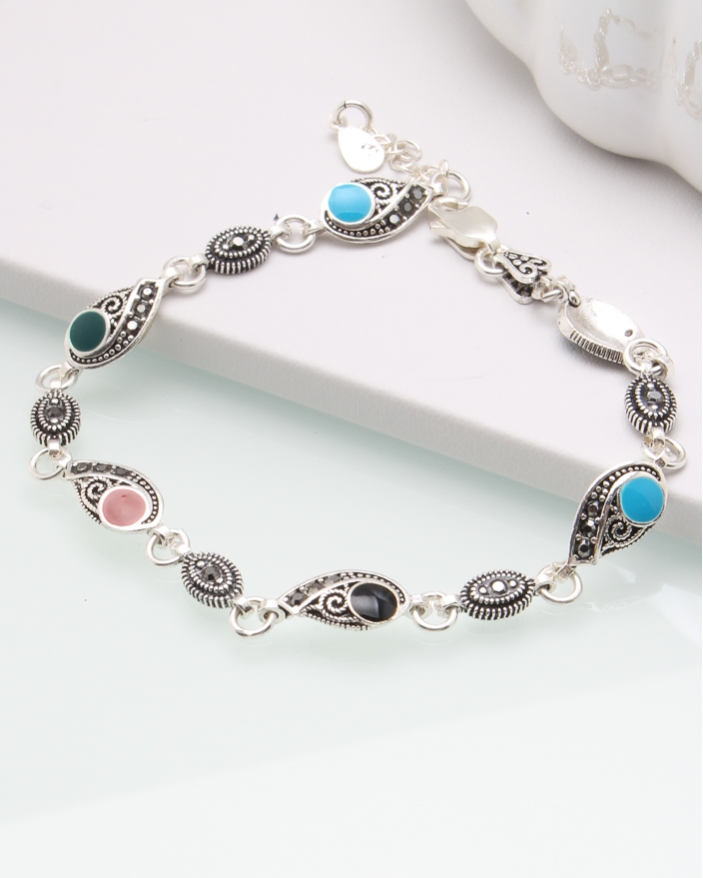 Bratara argint cu marcasite cod 5-44940, gr6.3