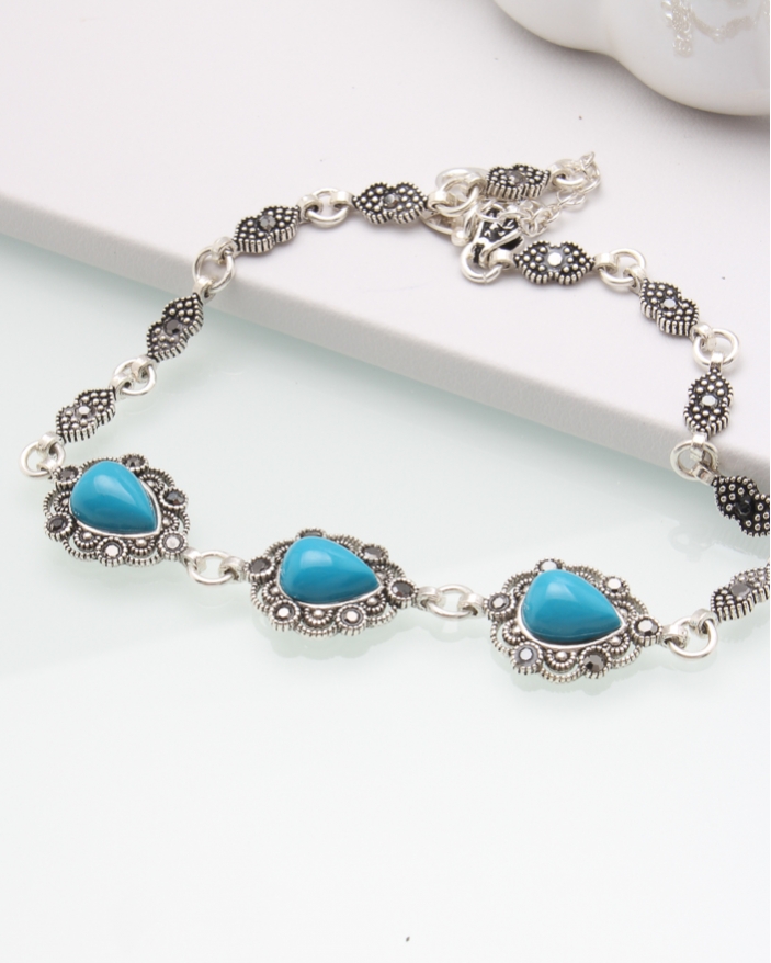 Bratara argint cu marcasite cod 5-44999, gr7.3