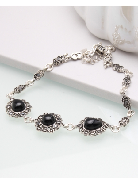 Bratara argint cu marcasite cod 5-45074, gr7.4