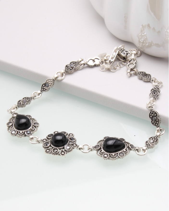 Bratara argint cu marcasite cod 5-45074, gr7.4