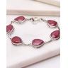 Bratara argint cu radacina de rubin cod 5-48928, gr17.8