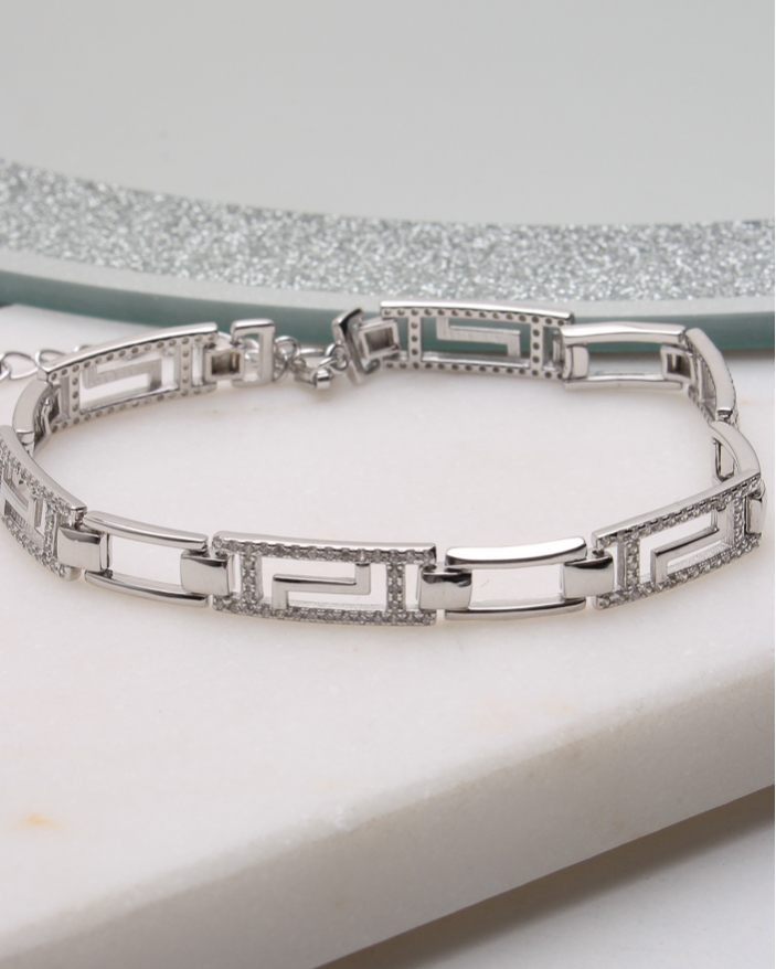 Bratara argint si cubic zirconia cod 5-50242, gr10.5