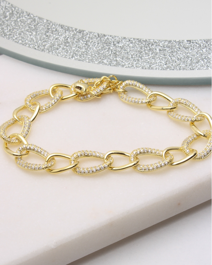 Bratara argint si cubic zirconia cod 5-50249, gr14.5