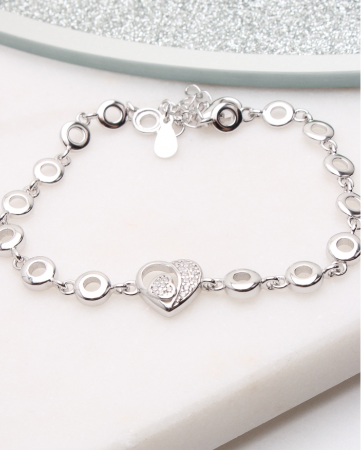 Bratara argint si cubic zirconia cod 5-50417, gr6.1