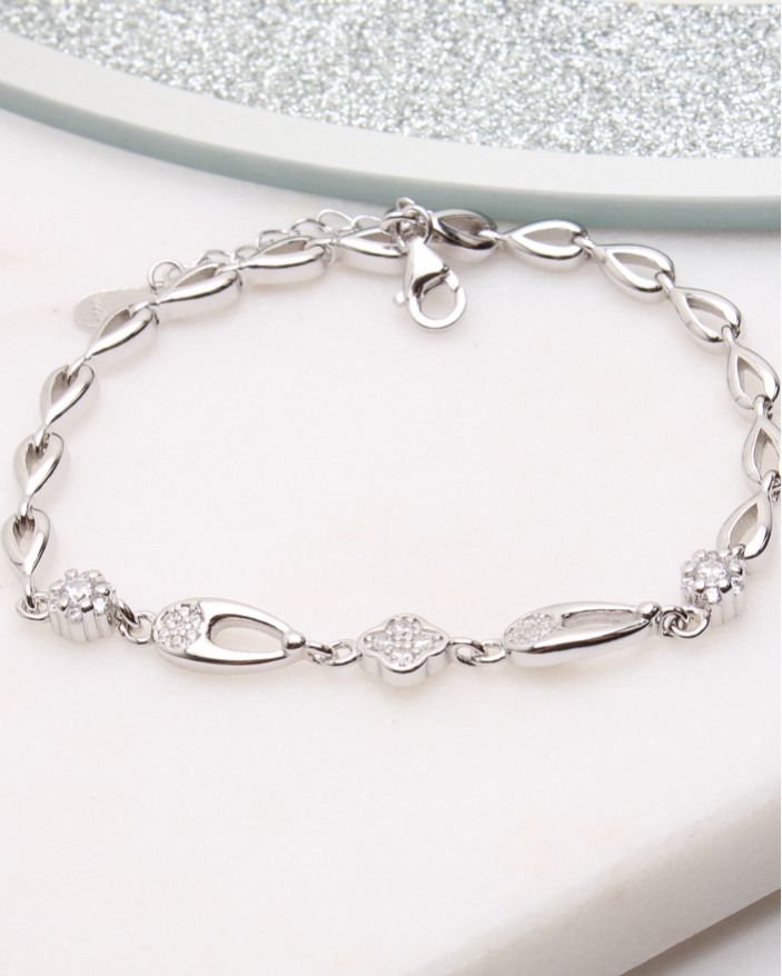 Bratara argint si cubic zirconia cod 5-50418, gr7.5