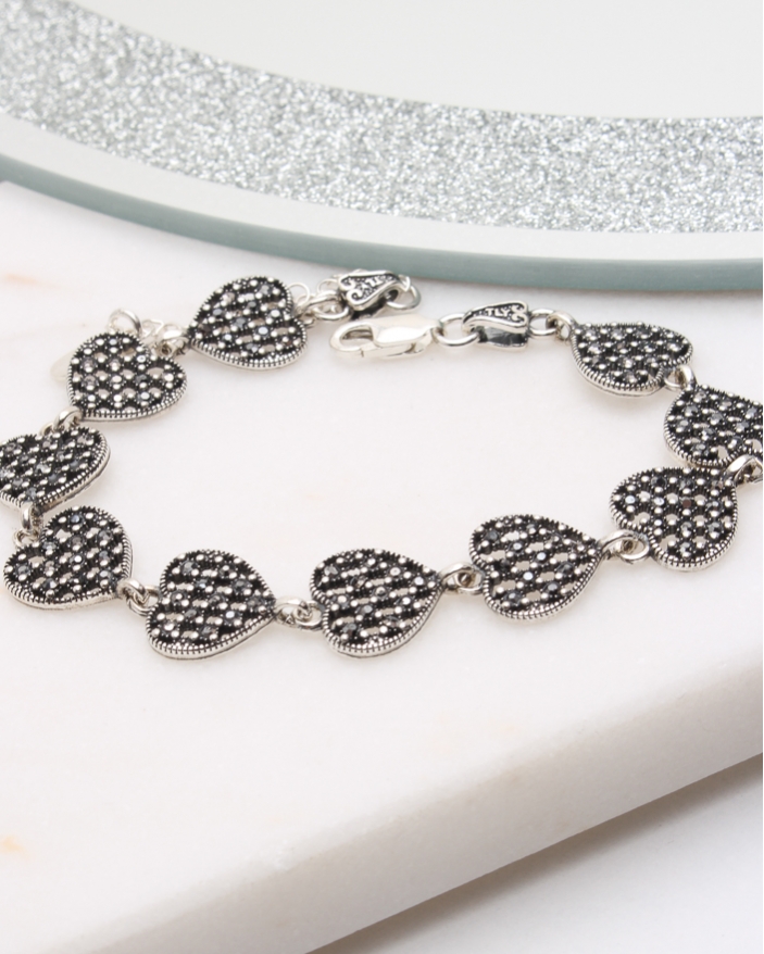 Bratara argint cu marcasite cod 5-50455, gr8.7