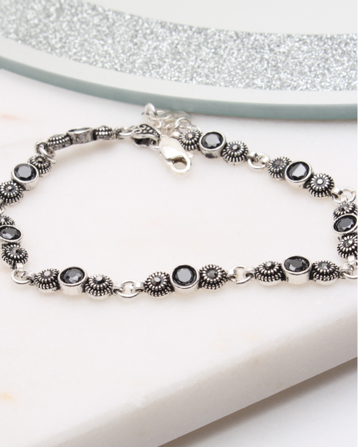 Bratara argint cu marcasite cod 5-50456, gr9.2