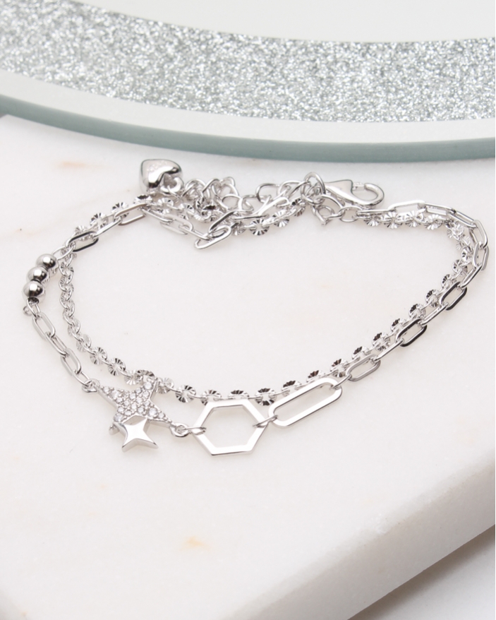 Bratara argint si cubic zirconia cod 5-50704, gr4.4