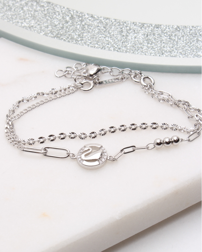 Bratara argint si cubic zirconia cod 5-50707, gr4.6