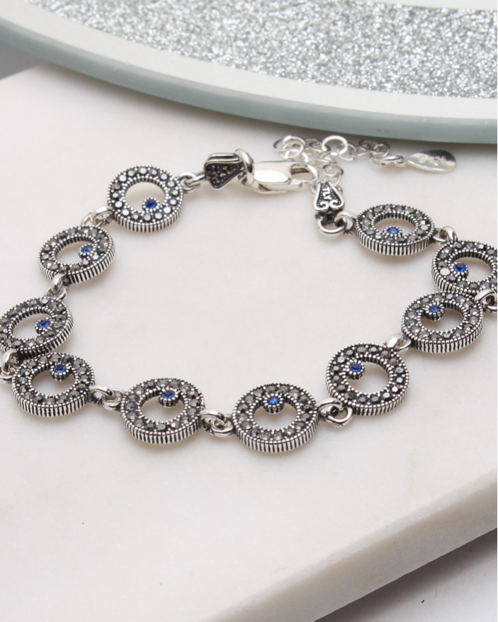Bratara argint cu marcasite cod 5-51109, gr7.6