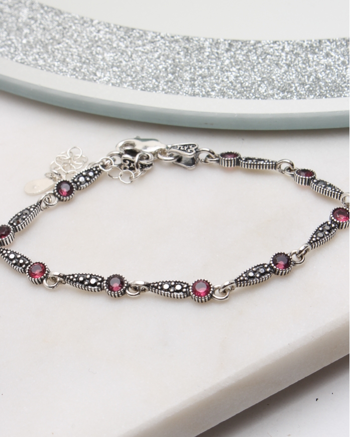 Bratara argint cu marcasite cod 5-51111, gr5.3