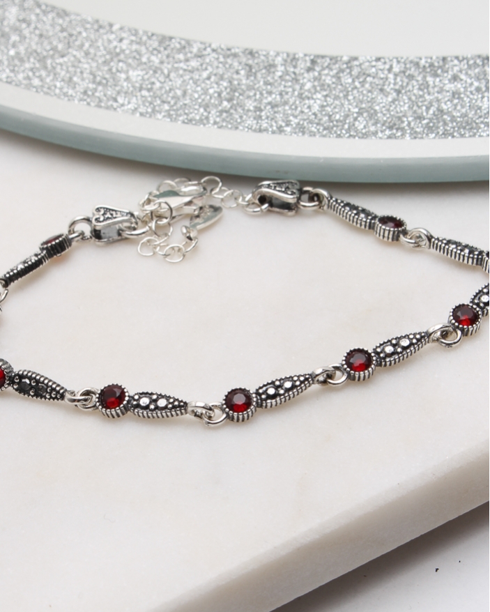 Bratara argint cu marcasite cod 5-51112, gr5.2