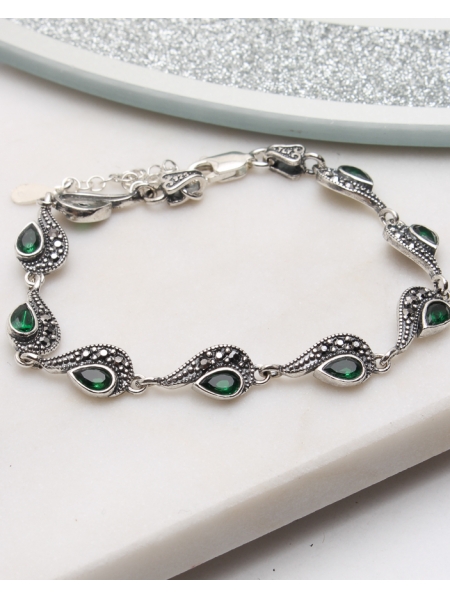 Bratara argint cu marcasite cod 5-51117, gr7.7
