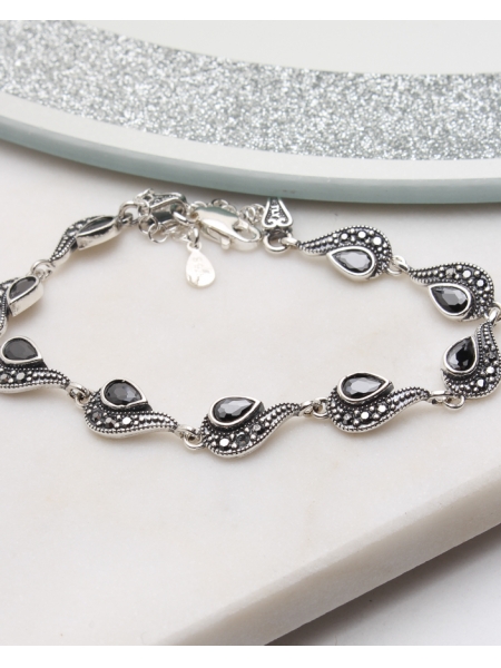 Bratara argint cu marcasite cod 5-51118, gr7.7