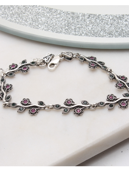Bratara argint cu marcasite cod 5-51119, gr7.2