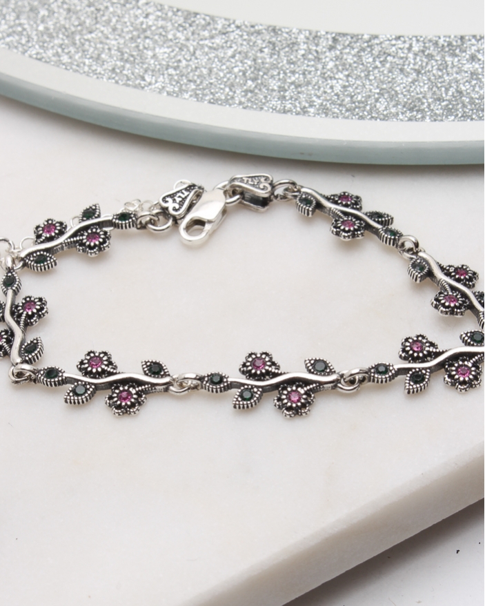 Bratara argint cu marcasite cod 5-51119, gr7.2