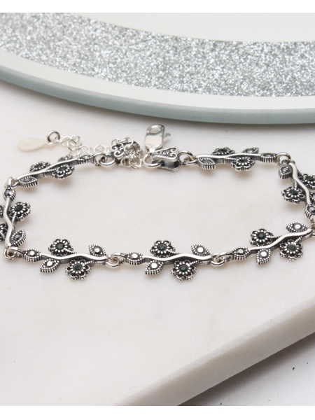 Bratara argint cu marcasite cod 5-51120, gr7.2