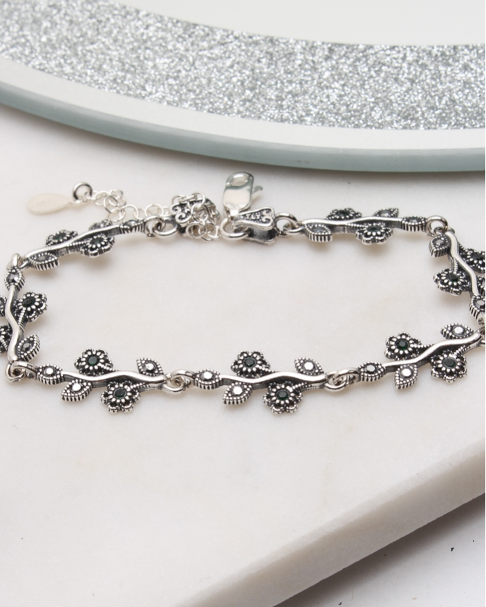 Bratara argint cu marcasite cod 5-51120, gr7.2