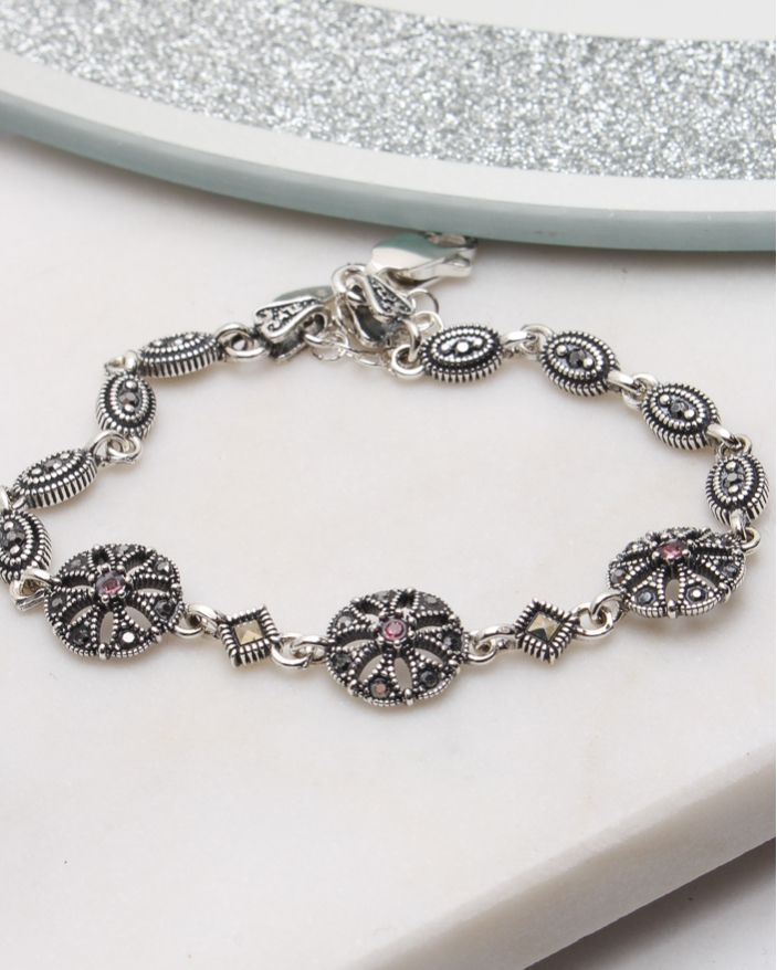 Bratara argint cu marcasite cod 5-51121, gr7.4