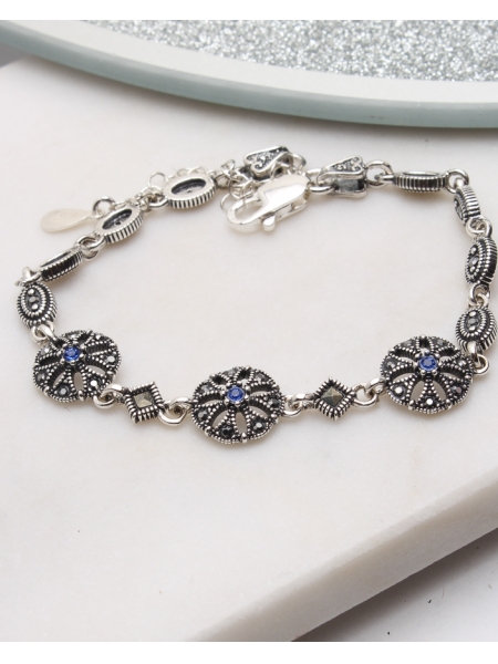 Bratara argint cu marcasite cod 5-51122, gr7.4