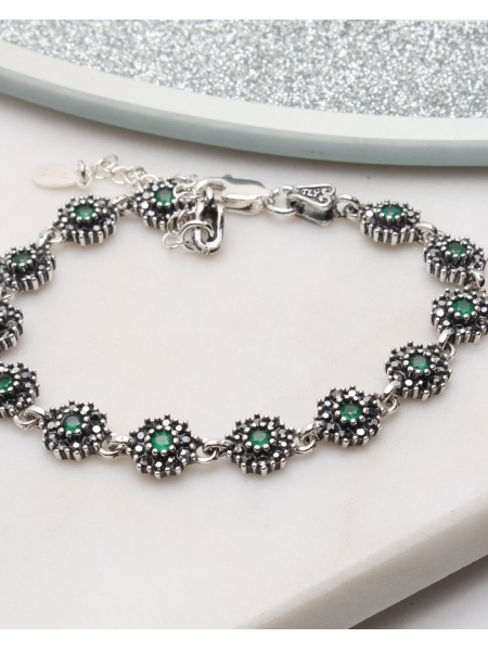 Bratara argint cu marcasite cod 5-51126, gr7.7