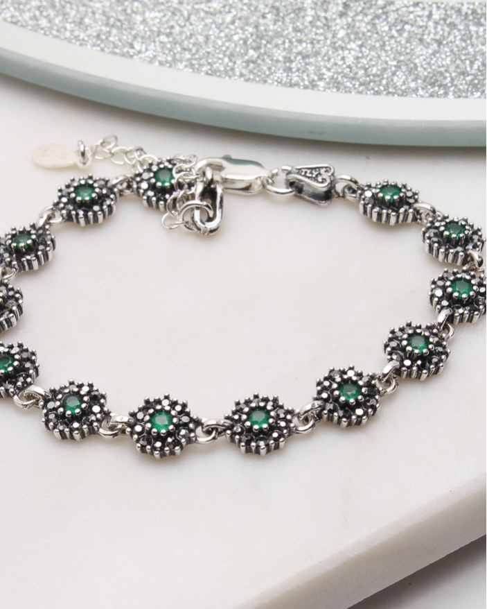 Bratara argint cu marcasite cod 5-51126, gr7.7
