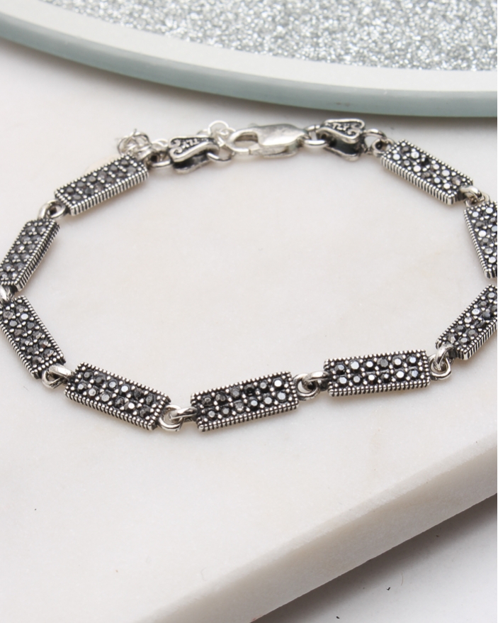 Bratara argint cu marcasite cod 5-51127, gr6.1
