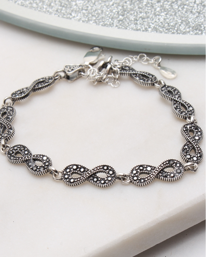 Bratara argint cu marcasite cod 5-51129, gr6.8