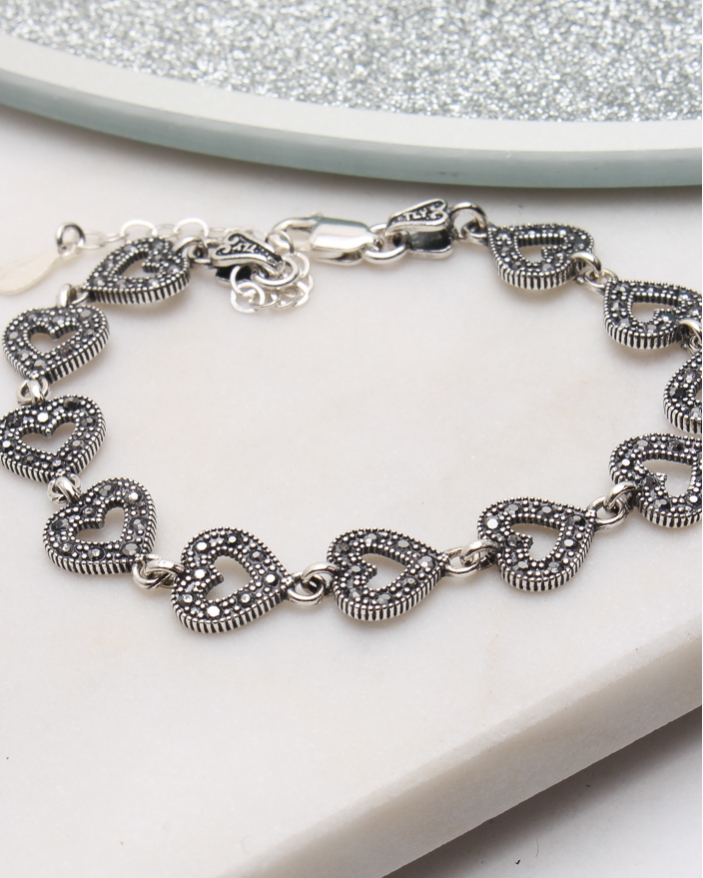 Bratara argint cu marcasite cod 5-51130, gr6.9