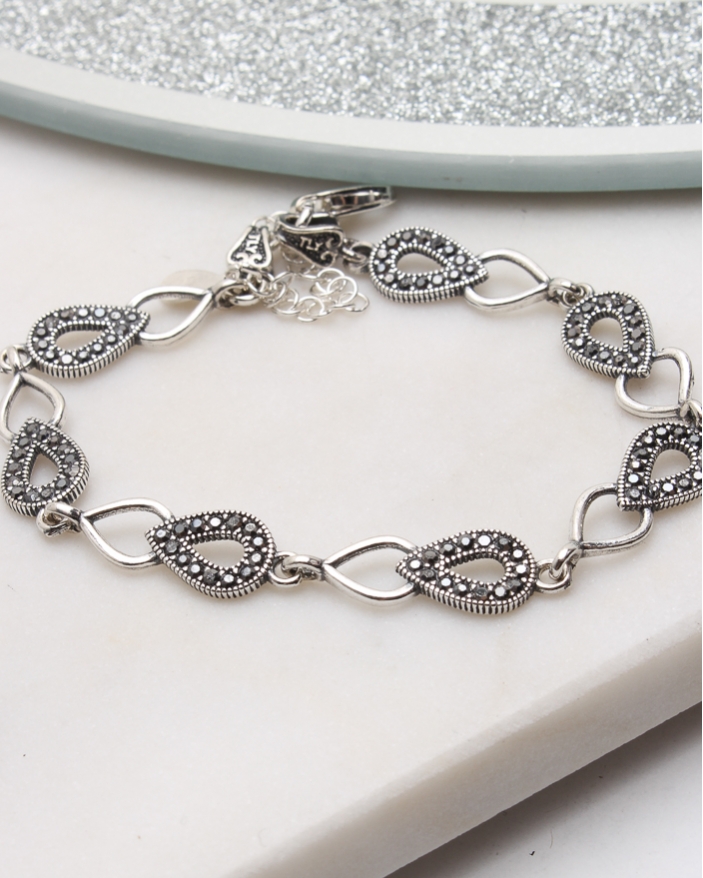 Bratara argint cu marcasite cod 5-51132, gr5.9