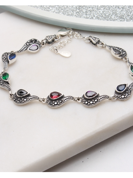Bratara argint cu marcasite cod 5-51134, gr8