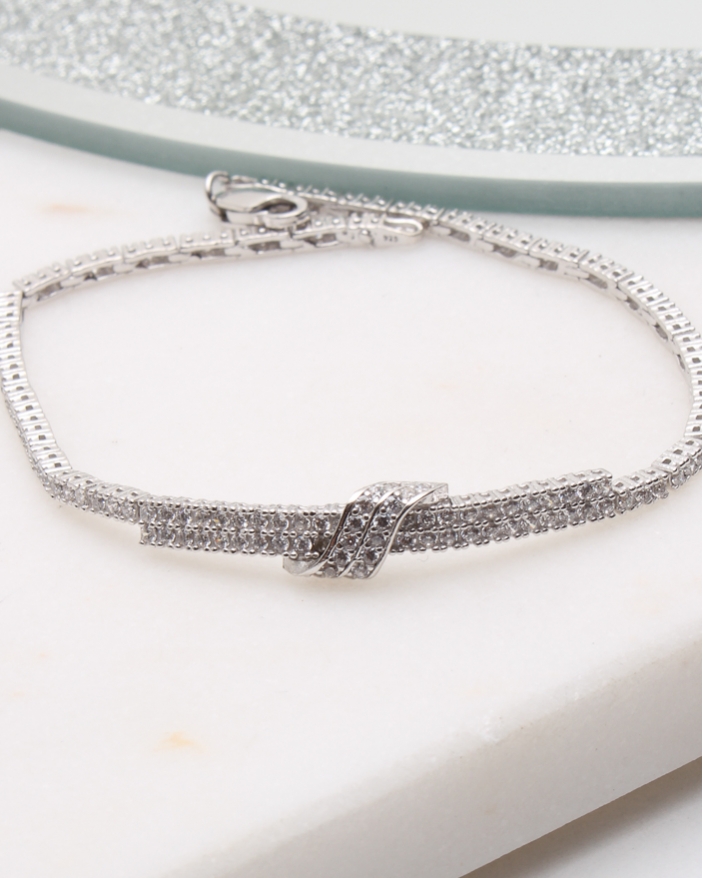 Bratara argint si cubic zirconia cod 5-50699, gr5.6