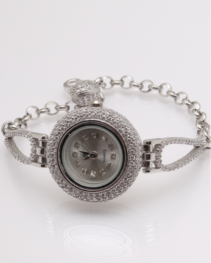 Ceas argint si cubic zirconia cod 7-32080, gr23.4
