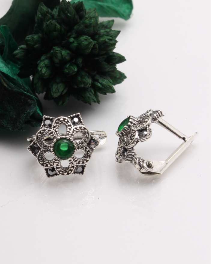 Cercei argint cu marcasite cod 2-41273, gr1.9
