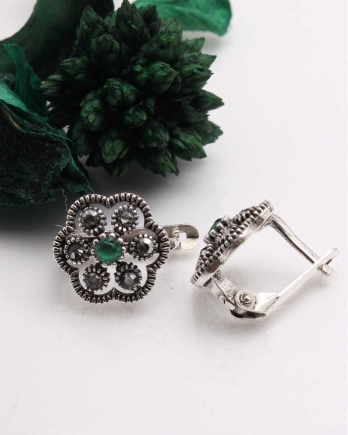 Cercei argint cu marcasite cod 2-41277, gr2