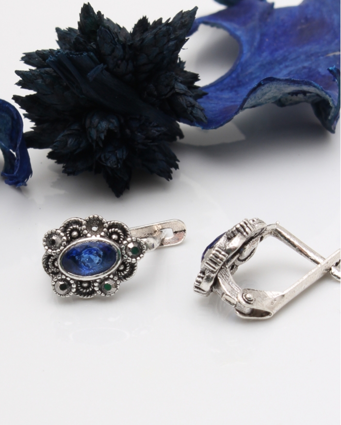 Cercei argint cu marcasite cod 2-43712, gr1.8