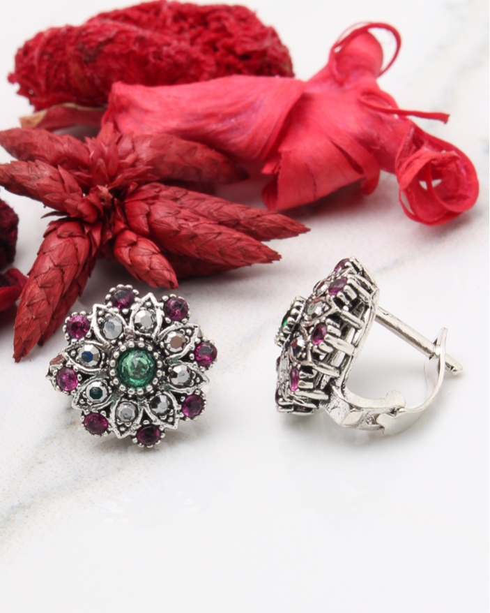 Cercei argint cu marcasite cod 2-43715, gr3.8