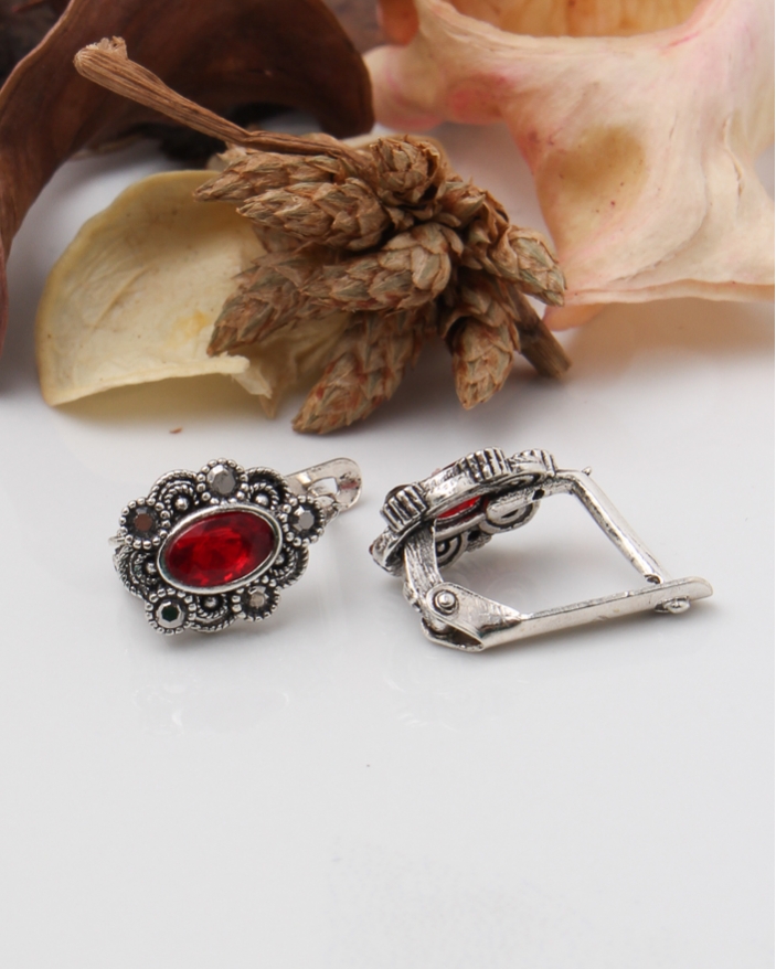 Cercei argint cu marcasite cod 2-43716, gr1.8