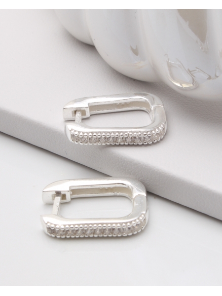 Cercei argint si cubic zirconia cod 2-45841, gr3.5