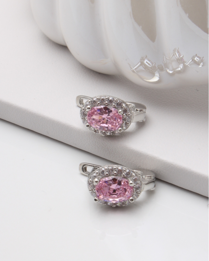 Cercei argint si cubic zirconia cod 2-45844, gr3.7
