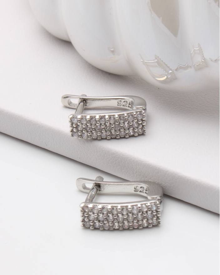 Cercei argint si cubic zirconia cod 2-45848, gr2.6