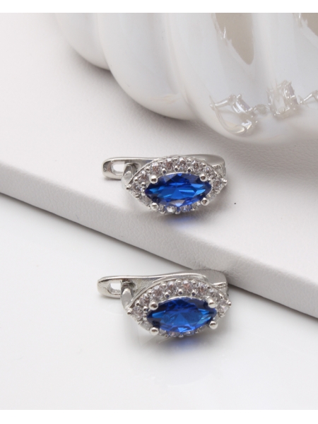 Cercei argint si cubic zirconia cod 2-45849, gr3.5