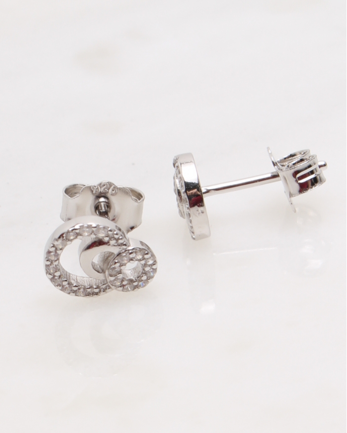 Cercei argint si cubic zirconia cod 2-48107, gr1.3