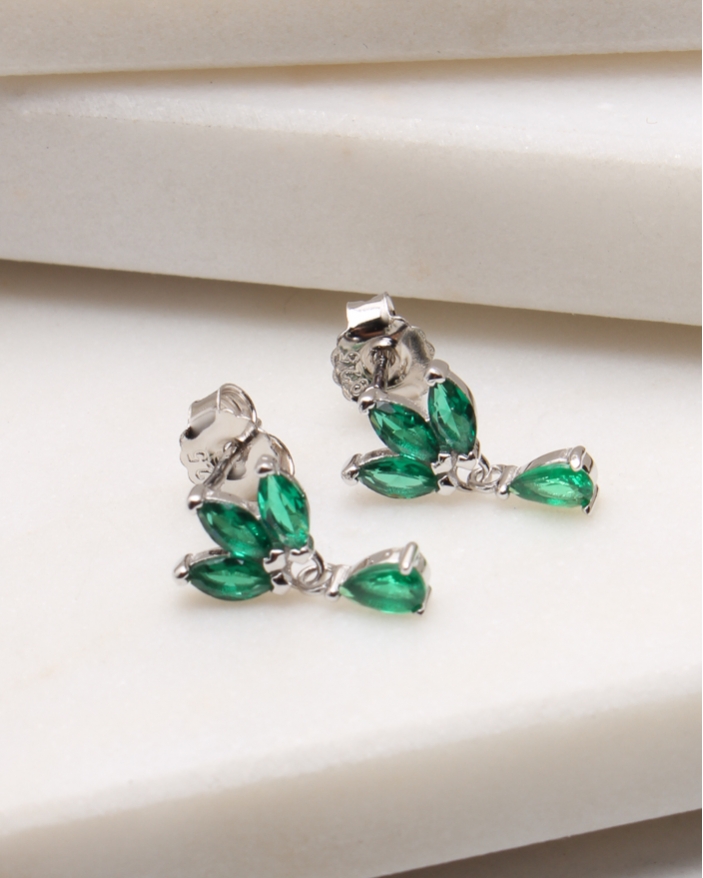 Cercei argint si cubic zirconia cod 2-49267, gr1.8
