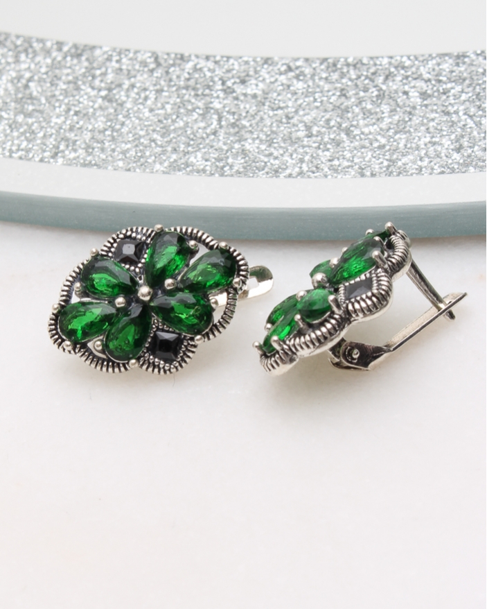 Cercei argint cu marcasite cod 2-50391, gr3.8